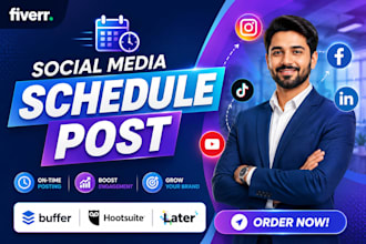 schedule your social media posts using buffer, hootsuite