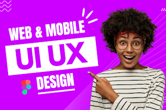 design web ui ux design, dashboard ui ux and app ui ux design in figma