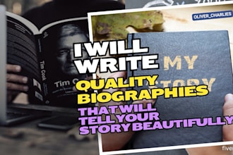 ghostwrite captivating memoirs or biographies
