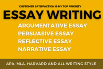 write urgent essay argumentative, narrative, reflective and persuasive essay
