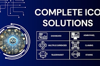 developed complete ico solution with dashboard, admin panel, telegram bot