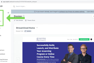 design and redesign kajabi website kajabi sales funnel thinkific teachable podia