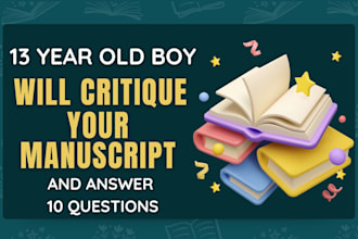 read your manuscript, and I will answer ten questions that you ask me