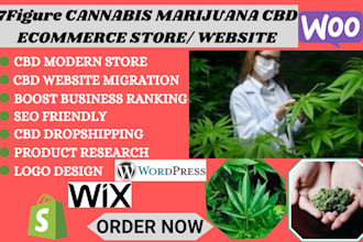 develop ranking cbd medical cannabis supplement website design marijuana website