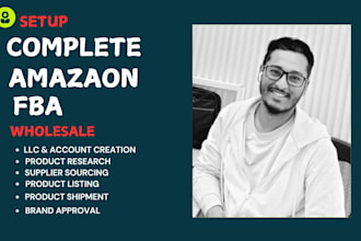 complete setup amazon fba wholesale, fba product research, expert va