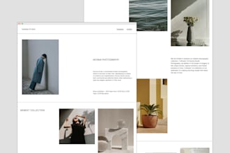 design a modern and professional squarespace website