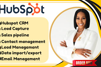 hubspot CRM lead capture sales pipeline contact management ,data import ,export