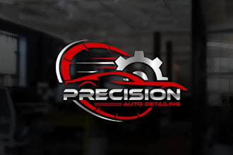 do automotive auto detailing car wash auto mobile logo with creative thinking