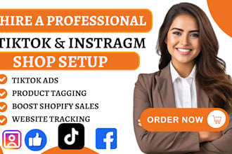 setup tiktok shop facebook shop instagram shop instagram ads tiktok shop manager