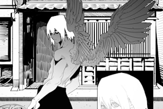 draw amazing manga page or illustration for you