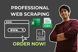 do web scraping, data extraction using python and selenium