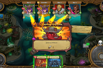build unity 2d game development board game online multiplayer trading card game