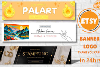 design etsy banner, etsy logo, etsy shop banner, web banner for etsy shop, etsy