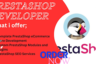develop prestashop ecommerce store, seo, modules, plugins, php website, joomla