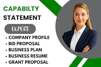 design a professional and effective federal government capability statement