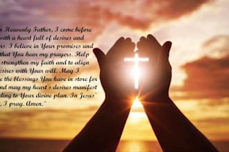 pray to make your heart desires and wish come to pass with divine manifestation