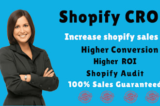audit shopify dropshipping store, optimize, review, increase shopify cro
