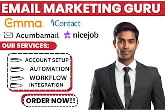 setup rocketreach emma acumbamail nicejob gohighlevel sharpspring zoho campiagn