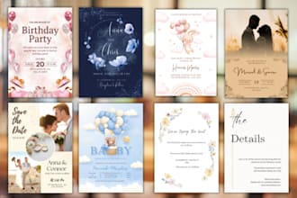 invitation card, birthday invitation, baby shower, invitation, party invitation