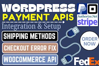 do wordpress checkout payment API key woocommerce shipping error fix
