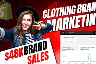 do clothing brand marketing, shopify store promotion, shopify and brand sales