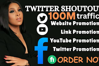 shoutout, promote share link to 100m targeted audience