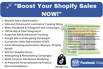 be your social media marketing manager and content creator shopify marketing