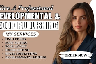 developmental edit, proofread your fiction memoir or self help christain book