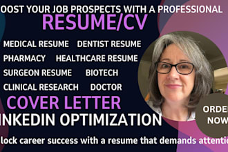 write a healthcare resume, medical resume, surgeon resume, and doctor resume