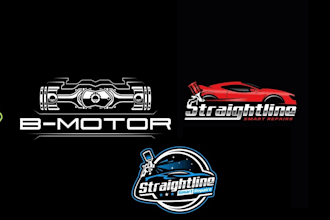 design car automotive auto detailing and auto repair logo for you