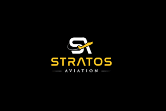 design powerful modern flight school aviation logo
