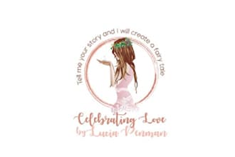 make reputed romantic wedding event logo
