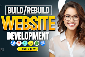 website development as full stack web developer front end backend development