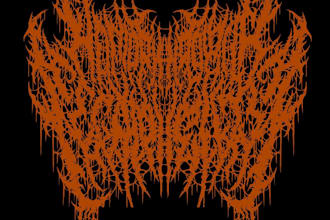 create black, death metal, grindcore deathcore band logo