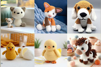 write amigurumi crochet pattern plush toys with picture tutorial and video etsy