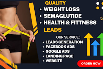 generate weight loss leads semaglutide peptide health fitness website using ghl