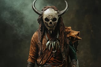 draw horror character illustration