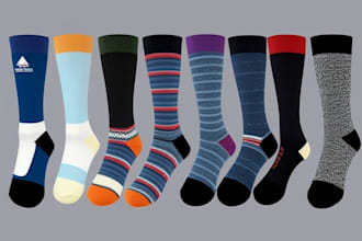 design custom and unique socks design