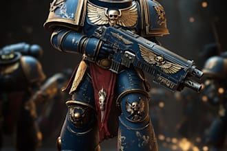 create your warhammer 40k character illustration
