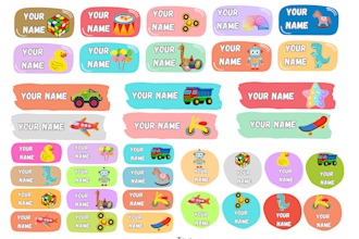 design custom kids school label of your choice