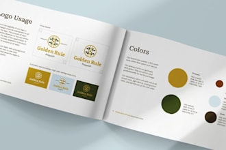 make unique corporate logo and brand book design