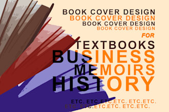 design nonfiction book cover in various design styles