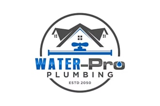 make professional plumbing and cleaning logo design