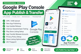 upload publish and transfer android apps on google play store