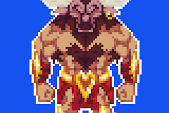 make animated pixel art characters for your games