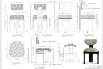 do furniture technical drawing expert with 3d design services