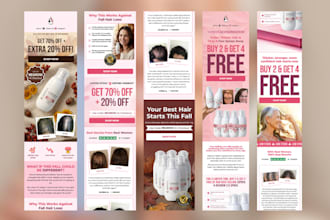 design professional klaviyo email template newsletter