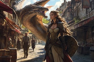 create a wonderful dnd character art