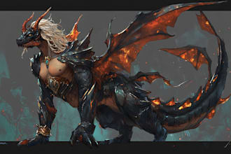 do creature or monster concept art or illustration