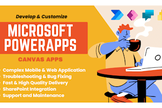 develop and customize microsoft powerapps canvas app